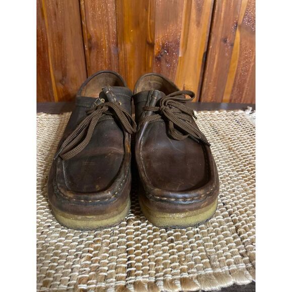 Clarks originals wallabee dark brown leather size 9.5 - Picture 3 of 16